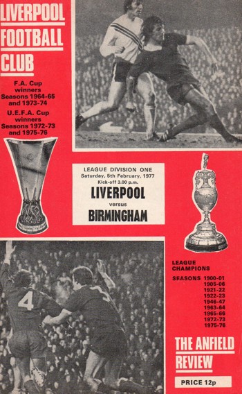 Match programme